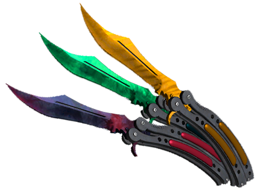 Butterfly Knife - All skins + Animations